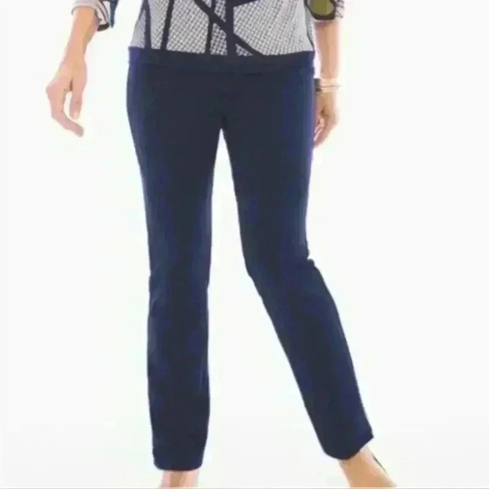 Chico’s So Slimming Juliet Slim Leg Pants Size 2